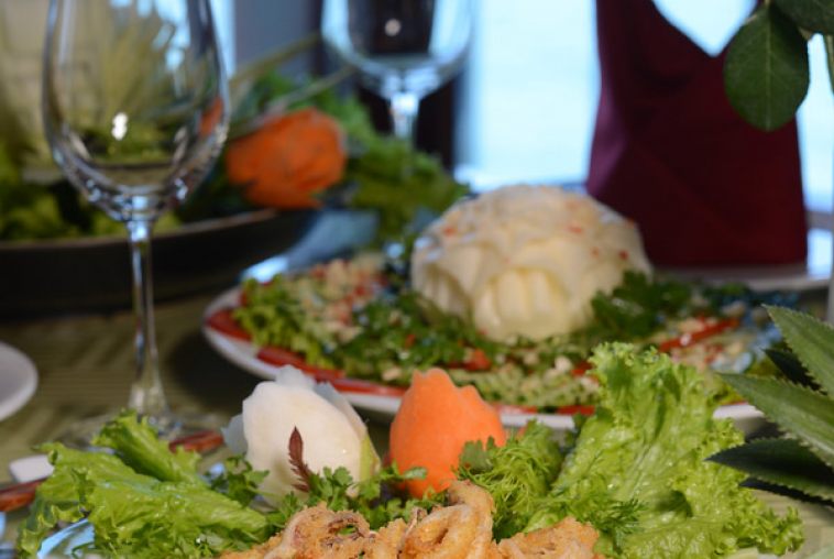 Great food on boat